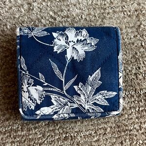 Floral Blue and White Wallet